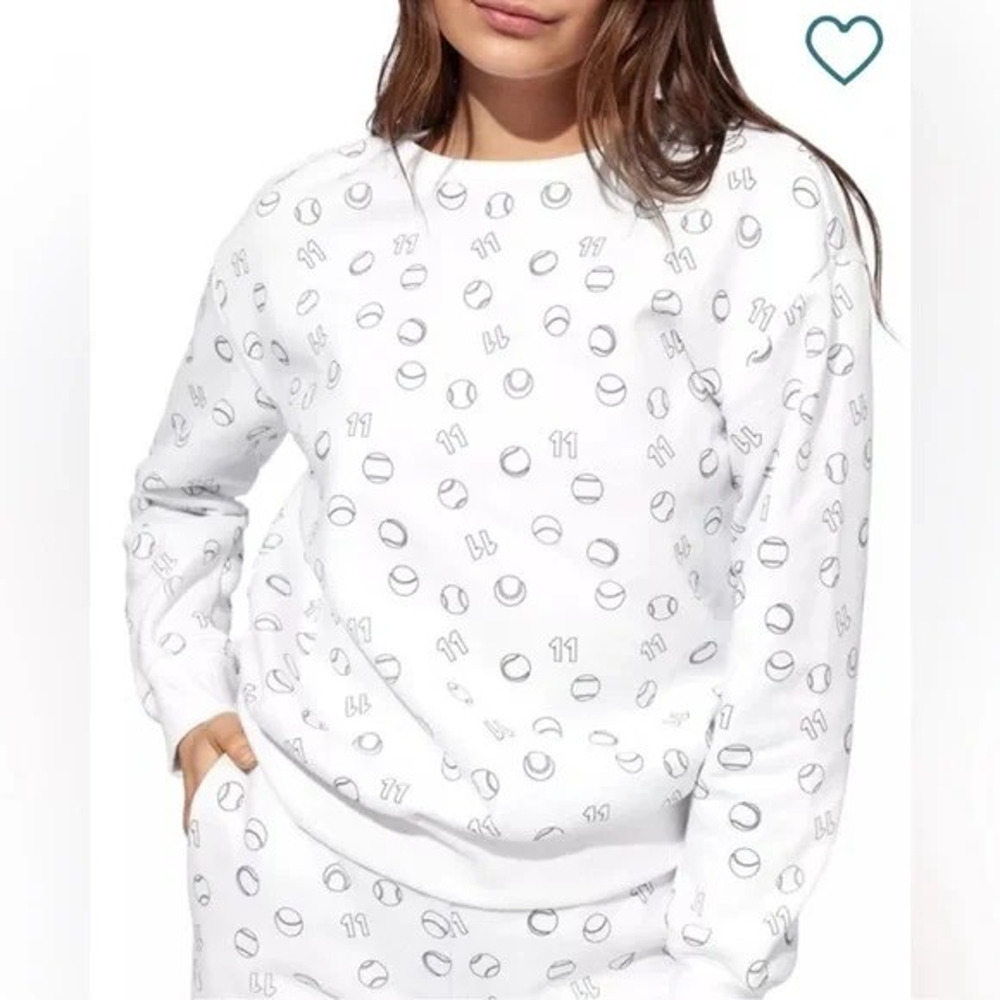 NWT Eleven By Venus Williams Break Point Pullover Size M White Tennis Sweater
